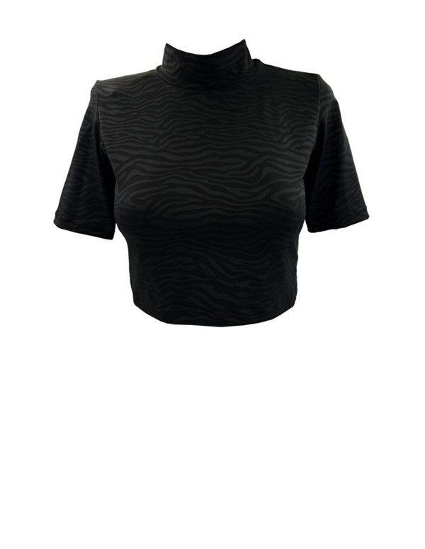 EMMA 915 ZEBRA T-SHIRT BLACK
